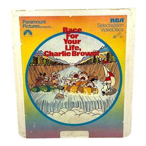 Race For Your Life Charlie Brown RCA Selectavision Laser Videodisc Disc Peanuts